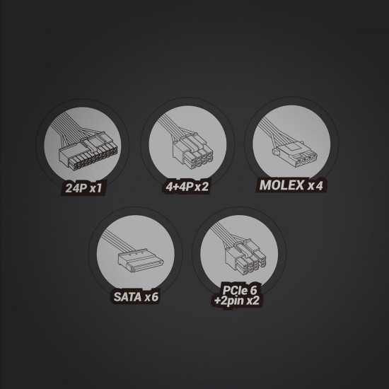 Sursa alimentare PC Gaming, Mars, MPIII850, Digital Bronze, 850W, PFC-ACTIVE, 12CM, ATX