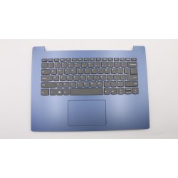 Carcasa superioara cu tastatura palmrest Laptop, Lenovo, IdeaPad 330-14IKB Type 81DA, 81G2, 5CB0R13873, AP185000320, AM13N000100, DG421, albastra, layout US