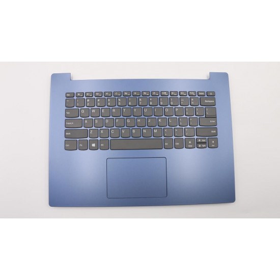 Carcasa superioara cu tastatura palmrest Laptop, Lenovo, IdeaPad 330-14IKB Type 81DA, 81G2, 5CB0R13873, AP185000320, AM13N000100, DG421, albastra, layout US