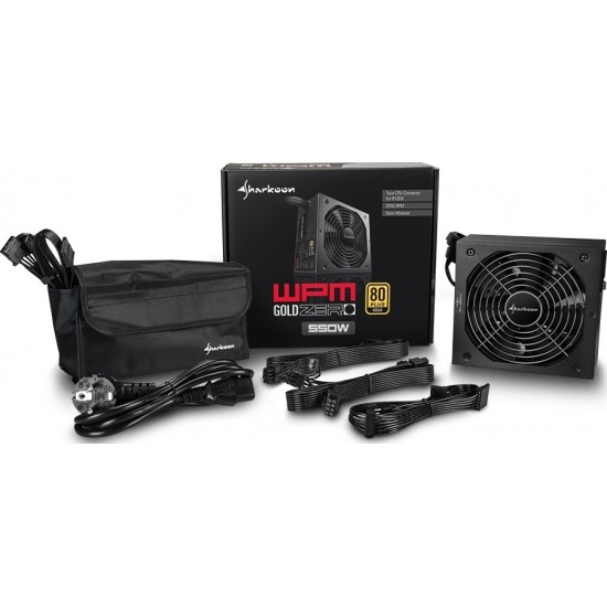 Sursa semi modulara PC Gaming, Sharkoon, 750W, 80 PLUS Gold, WPM750GOLD, ATX, neagra