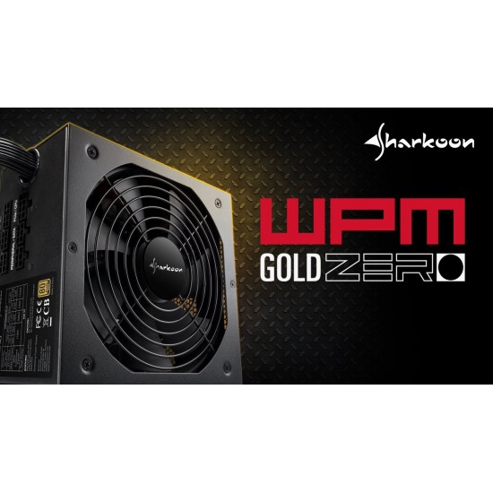 Sursa semi modulara PC Gaming, Sharkoon, 750W, 80 PLUS Gold, WPM750GOLD, ATX, neagra