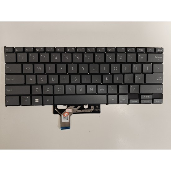 Tastatura Laptop, Asus, ZenBook 14 Q415M, Q415MA, gri, layout US