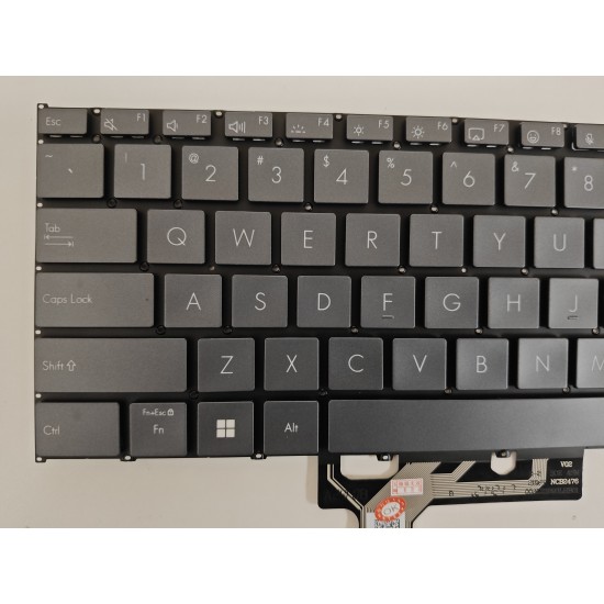 Tastatura Laptop, Asus, ZenBook 14 Q415M, Q415MA, gri, layout US