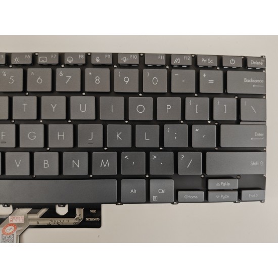 Tastatura Laptop, Asus, ZenBook 14 Q415M, Q415MA, gri, layout US