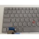 Tastatura Laptop, Lenovo, ThinkPad T14 Gen 3 Type 21AH, 21AJ, iluminata, gri, layout US