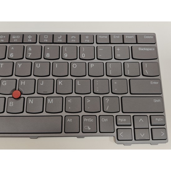 Tastatura Laptop, Lenovo, ThinkPad T14 Gen 3 Type 21AH, 21AJ, iluminata, gri, layout US
