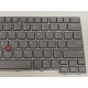 Tastatura Laptop, Lenovo, ThinkPad T14 Gen 3 Type 21AH, 21AJ, iluminata, gri, layout US