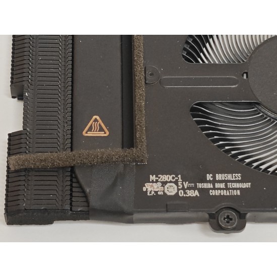 Cooler cu radiator Laptop, Lenovo, ThinkPad P14s Gen 3 Type 21AK, 21AL, 5H41B77276, AT2D3001TB0, M-280C-1, UMA, pentru placa video integrata, 5V, 0.38A