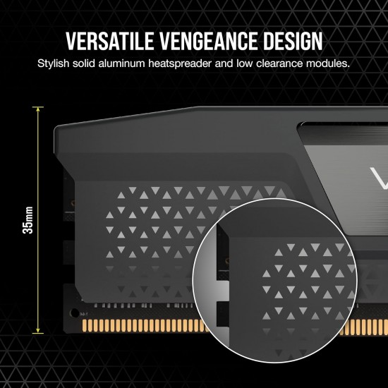 Memorie RAM Corsair Vengeance 16GB DDR5 6000MHz CL36 UDIMM pentru Desktop, CMK16GX5M1E6000Z36
