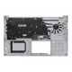 Carcasa superioara cu tastatura palmrest Laptop, Asus, VivoBook 15 X513E, X513EA, X513EP, X513EQ, X513I, X513IA, X513U, X513UA, 90NB0RR3-R32US0,X513IA-2D, 13N1-BBA0F01, 13N1-BBM0301, iluminata, argintie, layout US