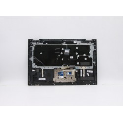 Carcasa superioara cu tastatura palmrest Laptop, Lenovo, FLEX-15IIL Type 81XK, 5CB0S17586, AM2G9000200, ET2G9000500, ET2G9000200, iluminata, cu fingerprint, layout UK