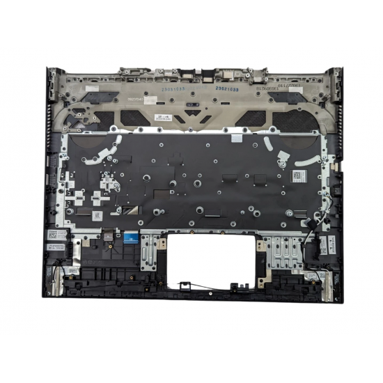 Carcasa superioara cu tastatura palmrest Laptop Gaming, Dell, G16 7630, P122F, P122F003, 0XYT06, XYT06, AP400000101, iluminata, RGB, neagra, layout US