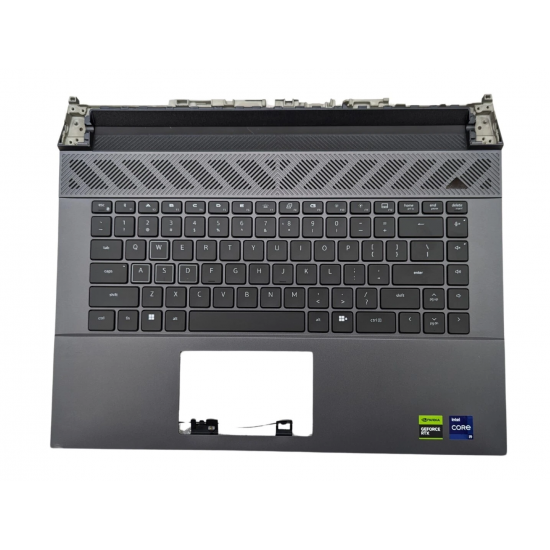 Carcasa superioara cu tastatura palmrest Laptop Gaming, Dell, G16 7630, P122F, P122F003, 0XYT06, XYT06, AP400000101, iluminata, RGB, neagra, layout US