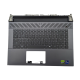 Carcasa superioara cu tastatura palmrest Laptop Gaming, Dell, G16 7630, P122F, P122F003, 0XYT06, XYT06, AP400000101, iluminata, RGB, neagra, layout US