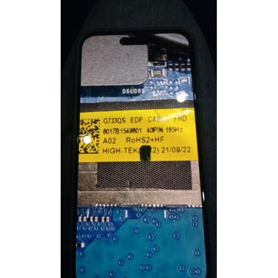 Cablu video LVDS Laptop Gaming, Asus, ROG Strix SCAR 17 G733Q, G733QM, G733QR, G733QS, G733QSA, 14005-03690000, 6017B1549601, G733QS EDP CABLE 165Hz, FHD, 40 pini 