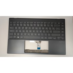 Carcasa superioara cu tastatura palmrest Laptop, Asus, ZenBook 14 UX425, UX425A, UX425J, UX425JA, UX425EA, U4700, U4700J, 90NB0SM1-R30UI0, cu iluminare, layout US