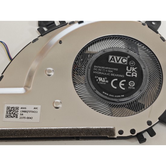 Cooler Laptop, Asus, ZenBook Flip 13 UX363E, UX363EA, UX363J, UX363JA, 13NB0QT0T04011, 13NB0QT0T04211, BAPA0804R5HY002, 5V, 0.50A