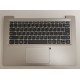 Carcasa superioara cu tastatura palmrest Laptop, Lenovo, IdeaPad 120S-14IAP Type 81A5, 5CB0R61061, ND140GL2, ND140APL2, argintie, layout US