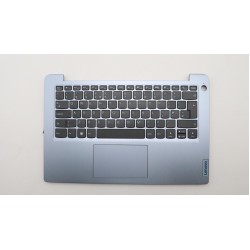 Carcasa superioara cu tastatura palmrest Laptop, Lenovo, IdeaPad 3 14ABA7 Type 82RM, 5CB1H43494, AP2JC000350, AM2JC000300, EC2JC000100, Misty Blue, layout UK