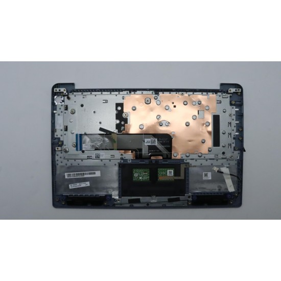 Carcasa superioara cu tastatura palmrest Laptop, Lenovo, IdeaPad 3 14IAU7 Type 82RJ, 83AF, 5CB1H43494, AP2JC000350, AM2JC000300, EC2JC000100, Misty Blue, layout UK