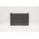 Carcasa superioara cu tastatura palmrest Laptop, Lenovo, IdeaPad S540-13ITL Type 82H1, 5CB0Z27886, AM1GW000J30, AM1GW000700, ET1GW000100, iluminata, Iron Grey, layout UK