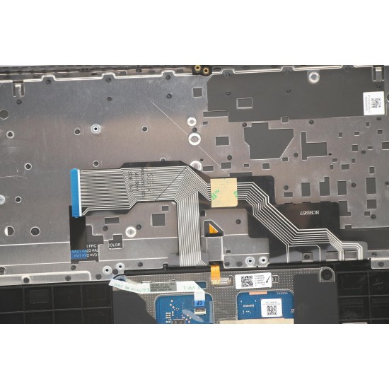 Carcasa superioara cu tastatura palmrest Laptop, Lenovo, IdeaPad S540-13ITL Type 82H1, 5CB0Z27886, AM1GW000J30, AM1GW000700, ET1GW000100, iluminata, Iron Grey, layout UK