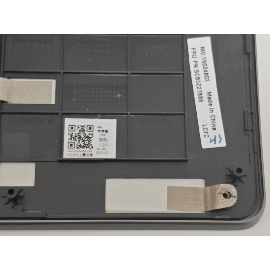 Carcasa superioara cu tastatura palmrest Laptop, Lenovo, IdeaPad S540-13ITL Type 82H1, 5CB0Z27886, AM1GW000J30, AM1GW000700, ET1GW000100, iluminata, Iron Grey, layout UK