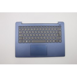 Carcasa superioara cu tastatura palmrest Laptop, Lenovo, IdeaPad 330S-14AST Type 81F8, 5CB0R07703, AM1DY000100, iluminata, Liquid Blue, layout UK