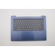 Carcasa superioara cu tastatura palmrest Laptop, Lenovo, IdeaPad 330S-14AST Type 81F8, 5CB0R07703, AM1DY000100, iluminata, Liquid Blue, layout UK