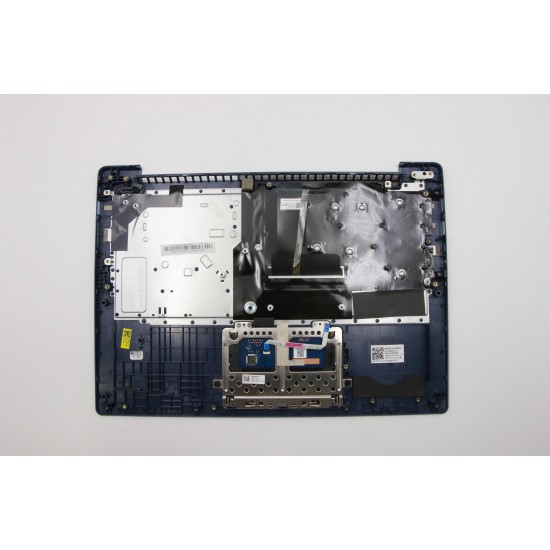 Carcasa superioara cu tastatura palmrest Laptop, Lenovo, IdeaPad 330S-14AST Type 81F8, 5CB0R07703, AM1DY000100, iluminata, Liquid Blue, layout UK