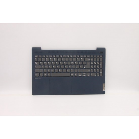Carcasa superioara cu tastatura palmrest Laptop, Lenovo, IdeaPad 5-15ARE05 Type 81YQ, 5CB1B42920, AP1K7000530, AM1K7000D00, ET1K7000200, Abyss Blue, layout UK