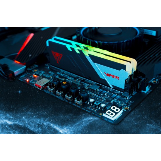 Memorie RAM Patriot Memory Viper Venom 32GB (2x16GB), DDR5, 6000Mhz, PC5-48000U, DIMM, CL30, Dual Kit, PVVR532G600C30K, Intel XPM 3.0, 1.35V, 288-pin, Desktop/PC