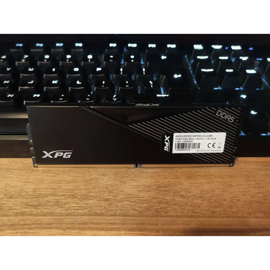 Memorie RAM ADATA XPG Lancer 16GB, DDR5, 5200Mhz, PC5-41600U, DIMM, CL38, AX5U5200C3816G-CLABK, Intel XPM 3.0, 1.25V, 288-pin, Desktop/PC