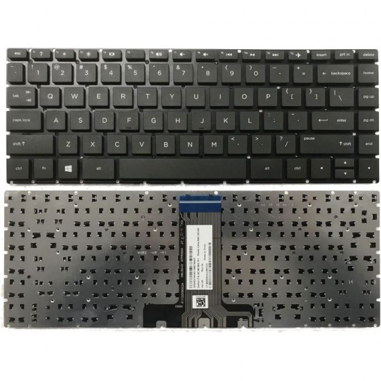 Tastatura Laptop, HP, Pavilion 14-BF, 14-BK, neagra, layout US