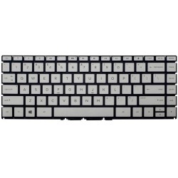 Tastatura Laptop, HP, Pavilion X360 14-BA, 14M-BA, 14T-BA, argintie, layout US