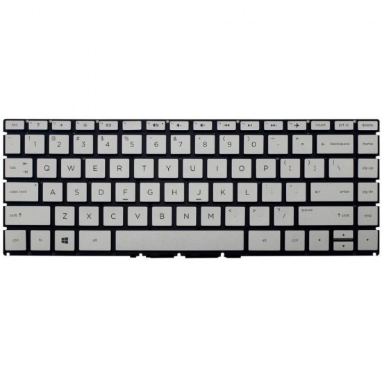Tastatura Laptop, HP, 14-DF, 14S-DF, 14T-DF, argintie, layout US
