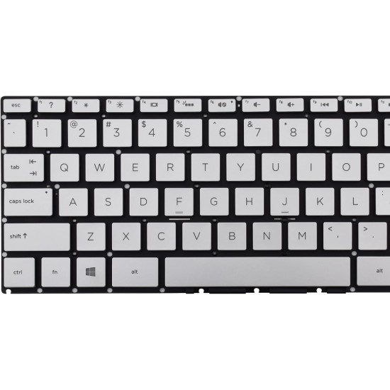Tastatura Laptop, HP, 14-DF, 14S-DF, 14T-DF, argintie, layout US