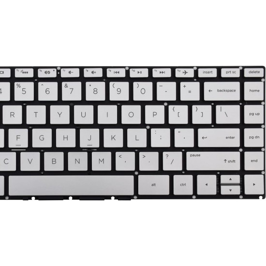 Tastatura Laptop, HP, 14-DF, 14S-DF, 14T-DF, argintie, layout US