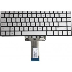 Tastatura Laptop, HP, Pavilion X360 14-BA, 14M-BA, 14T-BA, iluminata, argintie, layout US