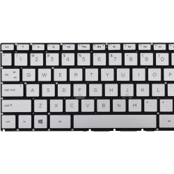 Tastatura Laptop, HP, Pavilion X360 14-BA, 14M-BA, 14T-BA, iluminata, argintie, layout US
