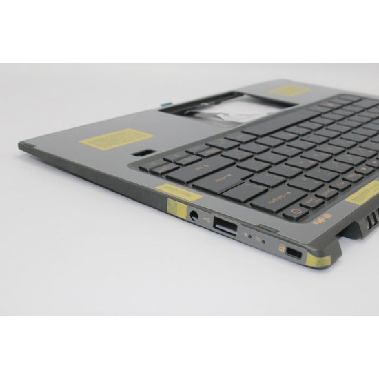 Carcasa superioara cu tastatura palmrest Laptop, Acer, Aspire Swift 5 SF514-55TA, 6B.A6SN8.001, HQ20720976007, HQ31302475000, NC2101111F, iluminata, gri, layout US
