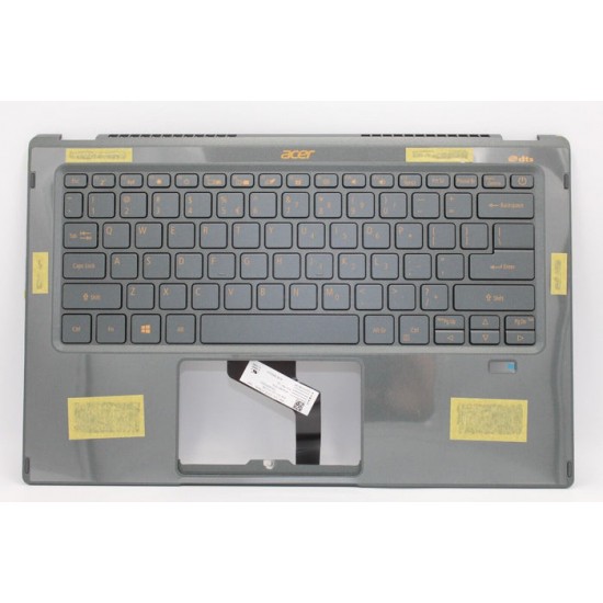 Carcasa superioara cu tastatura palmrest Laptop, Acer, Aspire Swift 5 SF514-55TA, 6B.A6SN8.001, HQ20720976007, HQ31302475000, NC2101111F, iluminata, gri, layout US