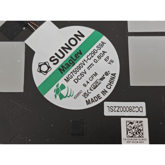 Set coolere Laptop, Dell, Precision 7770, P115F, P115F001, HN24M, 0HN24M, 6VJDM, 06VJDM, MG75090V1-C291-S9A, MG75090V1-C290-S9A, DC2800119SL, DC28000Z2SL, 5V, 0.80A, CPU + GPU