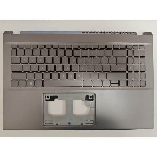 Carcasa superioara cu tastatura palmrest Laptop, Acer, Aspire 5 A515-57, A515-57G, A515-57T, 6B.K3BN2.001, AP3TY000110, AM3TY000200, iluminata, gri, layout US