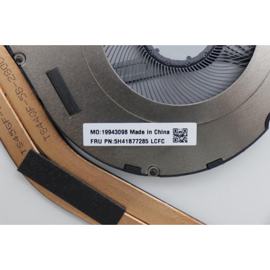 Cooler cu radiator Laptop, Lenovo, ThinkPad T14 Gen 4 Type 21K3, 21K4, 5H41B77285, AT2DW009TB0, M-280C-3, UMA, pentru placa video integrata, 5V, 0.38A