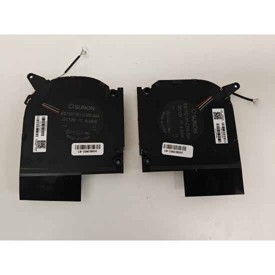 Set coolere Laptop Gaming, HP, Omen 16-WF, 16T-WF, TPN-C167, N44737-001, EG75071S1-C300-S9A, EG75071S1-C310-S9A, DC2800166S0, 12V, 6.00W, CPU si GPU