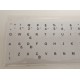 Sticker tastatura alb layout romana (ro) pentru caractere cu diacritice