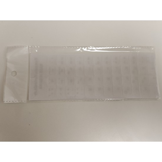 Sticker tastatura alb layout romana (ro) pentru caractere cu diacritice
