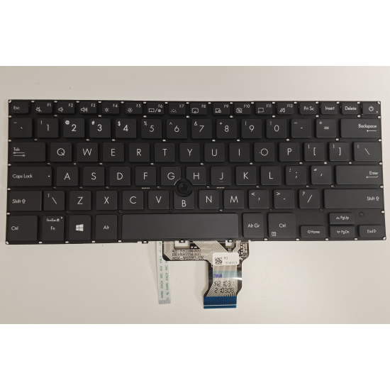 Tastatura Laptop, Asus, ExpertBook P2 P2451, P2451F, P2451FA, P2451FB, cu pointing stick - trackpoint, layout US