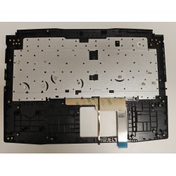 Carcasa superioara cu tastatura palmrest compatibila Laptop Gaming, MSI, Sword 15 A12VF, A12VE, MS-1585, iluminata, neagra, layout US